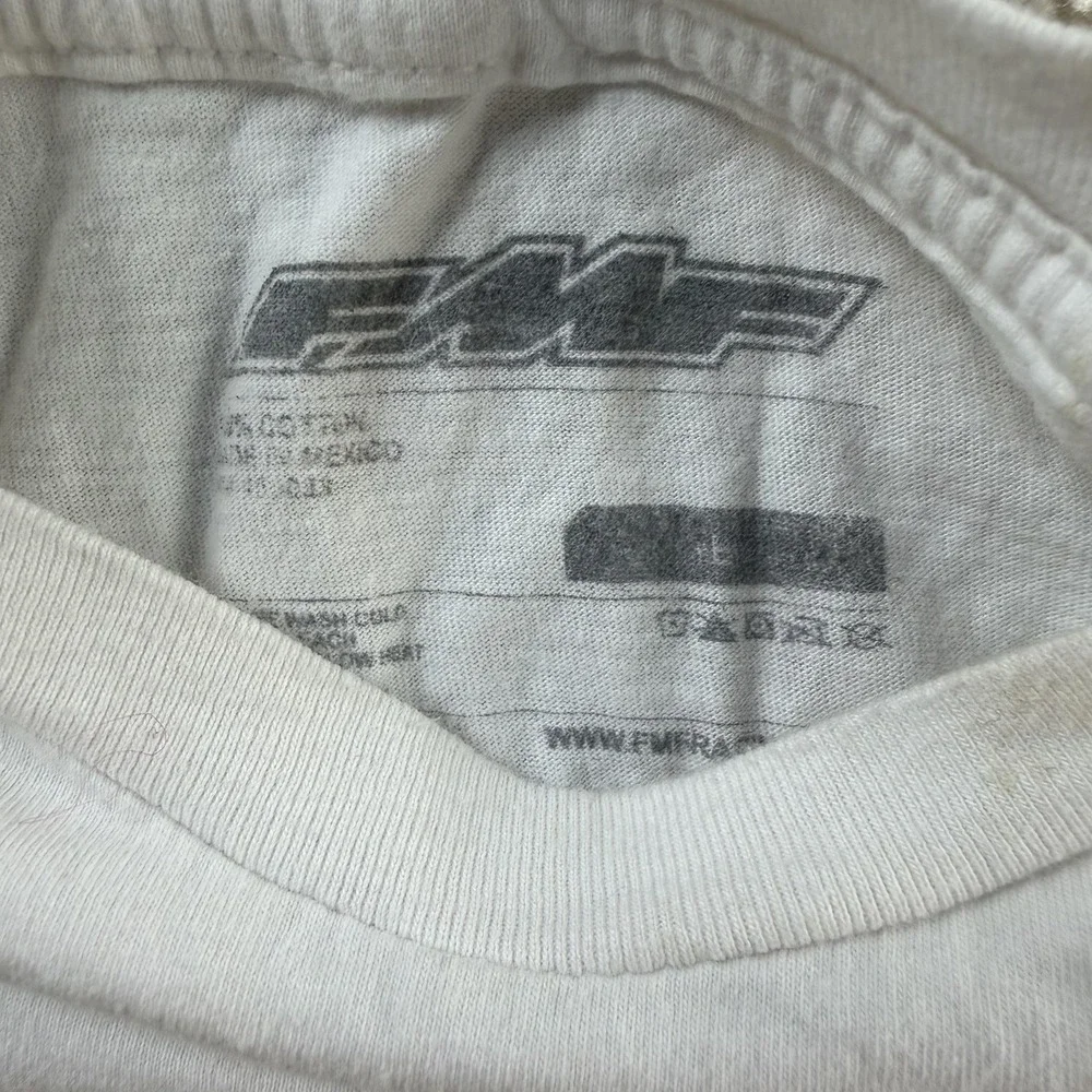 FMF Factory Racing Shirt Mens Large White Motocross Motorcycle Tee T-Shirt